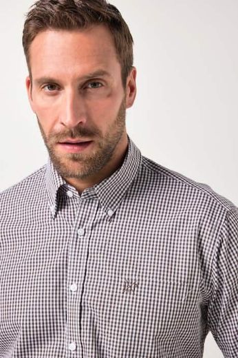 Moda za polnejše Košulja karirana dugih rukava plus velikost, xxl, Ulla Popken in Johann Popken (JP1880)