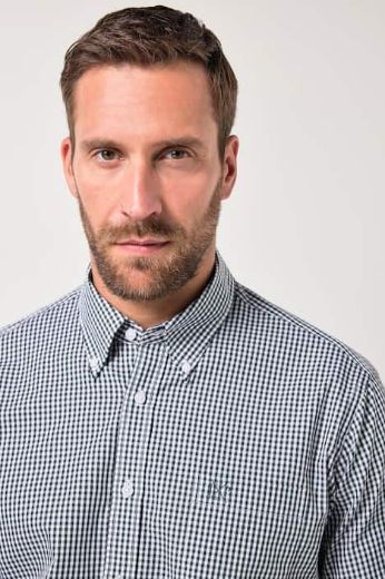 Moda za polnejše Košulja karirana dugih rukava plus velikost, xxl, Ulla Popken in Johann Popken (JP1880)