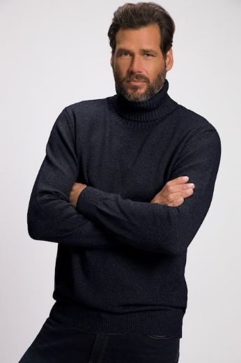 Moda za polnejše Pulover pleteni dolčevita plus velikost, xxl, Ulla Popken in Johann Popken (JP1880)