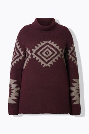 Moda za polnejše Pulover dugih rukava plus velikost, xxl, Ulla Popken in Johann Popken (JP1880)
