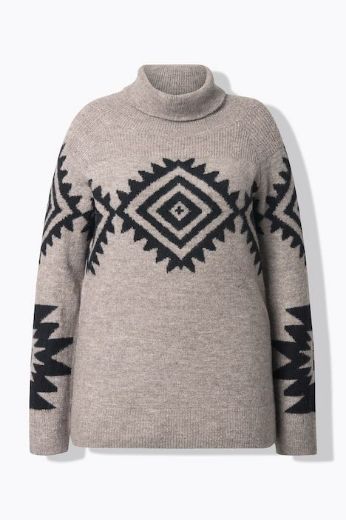 Moda za polnejše Pulover dugih rukava plus velikost, xxl, Ulla Popken in Johann Popken (JP1880)