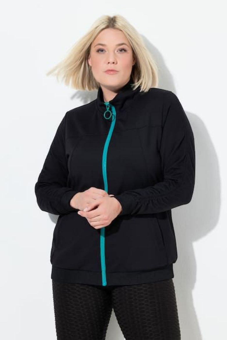 Moda za polnejše Majica dugih rukava s patentnim zatvaračem plus velikost, xxl, Ulla Popken in Johann Popken (JP1880)