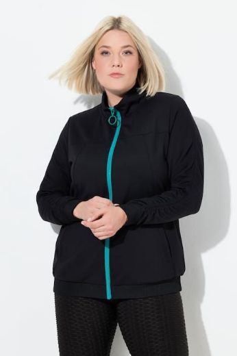 Moda za polnejše Majica dugih rukava s patentnim zatvaračem plus velikost, xxl, Ulla Popken in Johann Popken (JP1880)