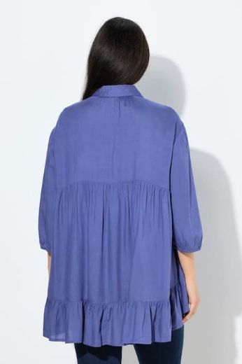 Moda za polnejše Bluza 3/4 rukav na volane plus velikost, xxl, Ulla Popken in Johann Popken (JP1880)