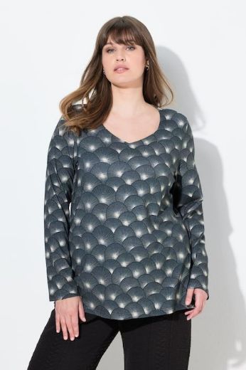 Moda za polnejše Majica dugih rukava plus velikost, xxl, Ulla Popken in Johann Popken (JP1880)