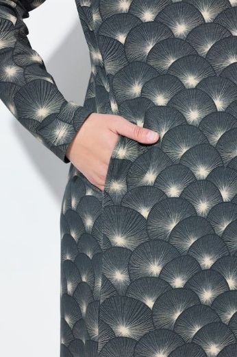 Moda za polnejše Haljina dugih rukava A kroja plus velikost, xxl, Ulla Popken in Johann Popken (JP1880)