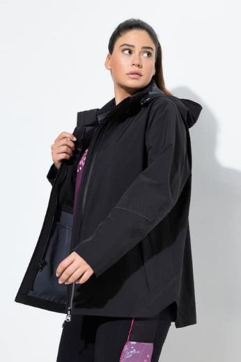 Moda za polnejše Jakna vodootporna s kapuljačom plus velikost, xxl, Ulla Popken in Johann Popken (JP1880)