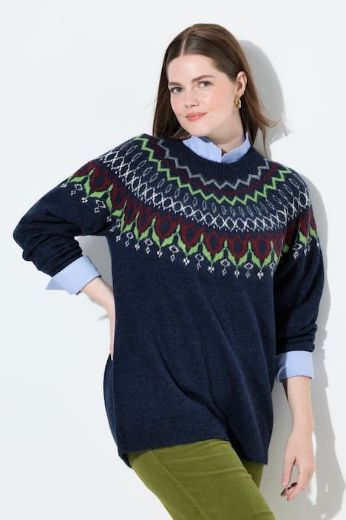 Moda za polnejše Pulover dugih rukava plus velikost, xxl, Ulla Popken in Johann Popken (JP1880)
