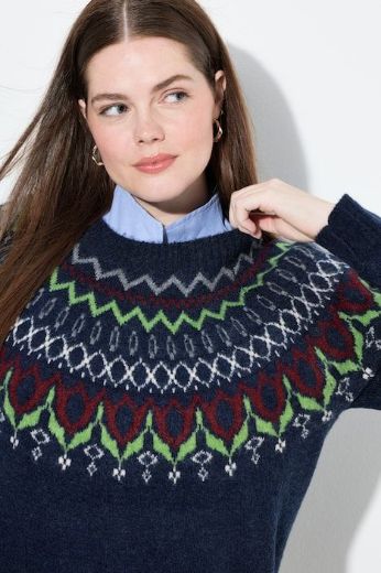 Moda za polnejše Pulover dugih rukava plus velikost, xxl, Ulla Popken in Johann Popken (JP1880)