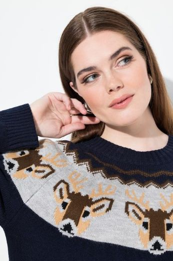 Moda za polnejše Pulover dugih rukava plus velikost, xxl, Ulla Popken in Johann Popken (JP1880)