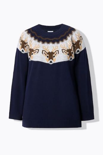 Moda za polnejše Pulover dugih rukava plus velikost, xxl, Ulla Popken in Johann Popken (JP1880)