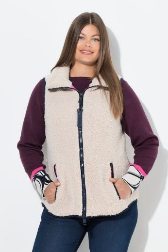 Moda za polnejše Prsluk od flisa plus velikost, xxl, Ulla Popken in Johann Popken (JP1880)
