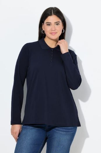 Moda za polnejše Majica Polo dugih rukava plus velikost, xxl, Ulla Popken in Johann Popken (JP1880)