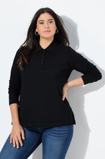 Moda za polnejše Majica Polo dugih rukava plus velikost, xxl, Ulla Popken in Johann Popken (JP1880)