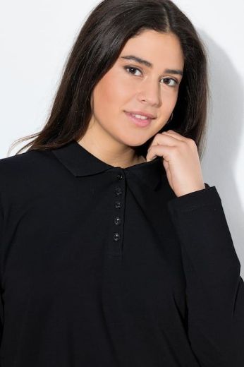 Moda za polnejše Majica Polo dugih rukava plus velikost, xxl, Ulla Popken in Johann Popken (JP1880)