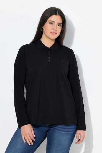 Moda za polnejše Majica Polo dugih rukava plus velikost, xxl, Ulla Popken in Johann Popken (JP1880)