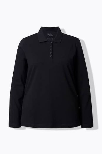 Moda za polnejše Majica Polo dugih rukava plus velikost, xxl, Ulla Popken in Johann Popken (JP1880)