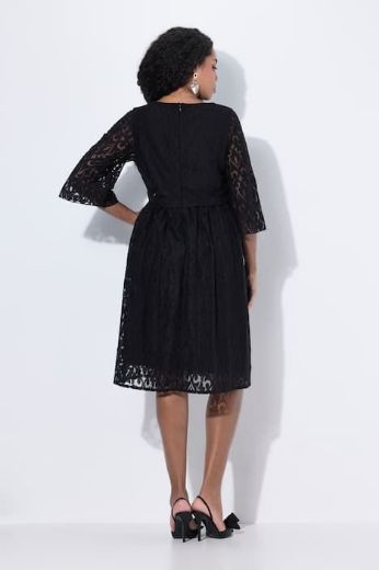 Moda za polnejše Haljina elegantna 3/4 rukava A kroja plus velikost, xxl, Ulla Popken in Johann Popken (JP1880)