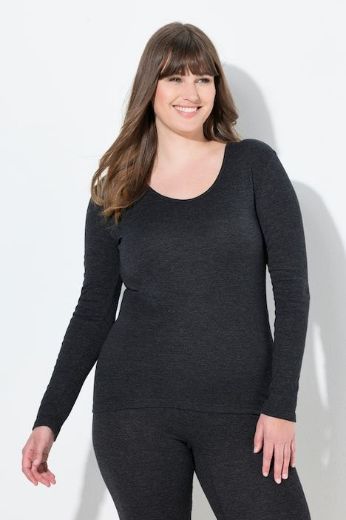 Moda za polnejše Majica dugih rukava termo plus velikost, xxl, Ulla Popken in Johann Popken (JP1880)