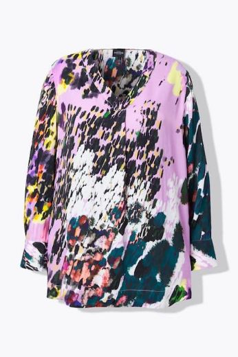 Moda za polnejše Bluza dugih rukava V ovratnika plus velikost, xxl, Ulla Popken in Johann Popken (JP1880)