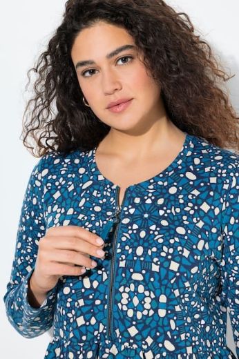 Moda za polnejše Haljina dugih rukava A kroja plus velikost, xxl, Ulla Popken in Johann Popken (JP1880)