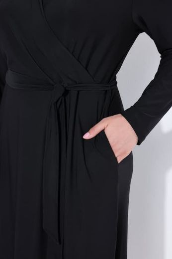 Moda za polnejše Haljina elegantna midi dugih rukava plus velikost, xxl, Ulla Popken in Johann Popken (JP1880)