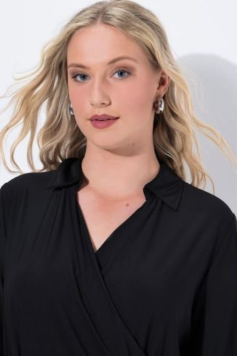 Moda za polnejše Haljina elegantna midi dugih rukava plus velikost, xxl, Ulla Popken in Johann Popken (JP1880)