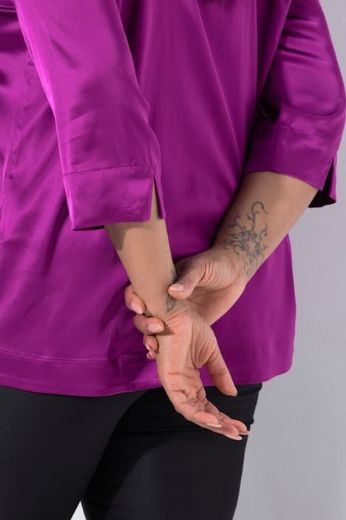 Moda za polnejše Bluza elegantna 3/4 rukava plus velikost, xxl, Ulla Popken in Johann Popken (JP1880)