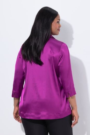 Moda za polnejše Bluza elegantna 3/4 rukava plus velikost, xxl, Ulla Popken in Johann Popken (JP1880)