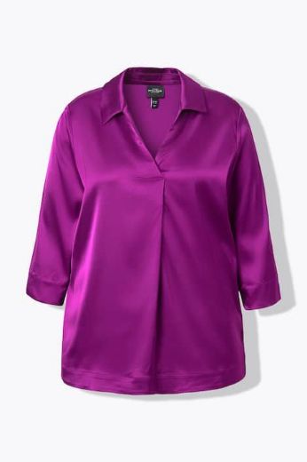 Moda za polnejše Bluza elegantna 3/4 rukava plus velikost, xxl, Ulla Popken in Johann Popken (JP1880)