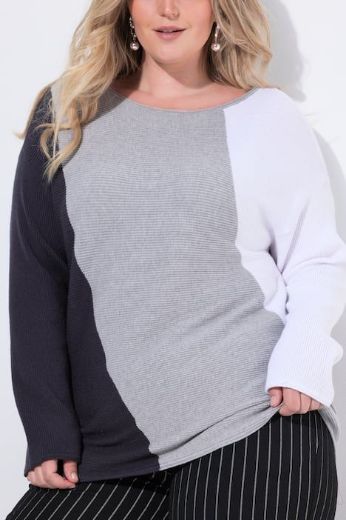 Moda za polnejše Pulover dugih rukava plus velikost, xxl, Ulla Popken in Johann Popken (JP1880)