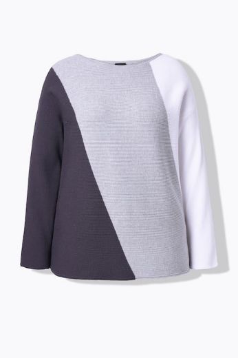 Moda za polnejše Pulover dugih rukava plus velikost, xxl, Ulla Popken in Johann Popken (JP1880)