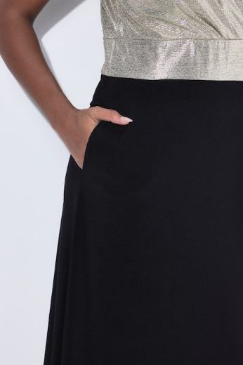 Moda za polnejše Haljina elegantna maxi bez rukava V ovratnika plus velikost, xxl, Ulla Popken in Johann Popken (JP1880)