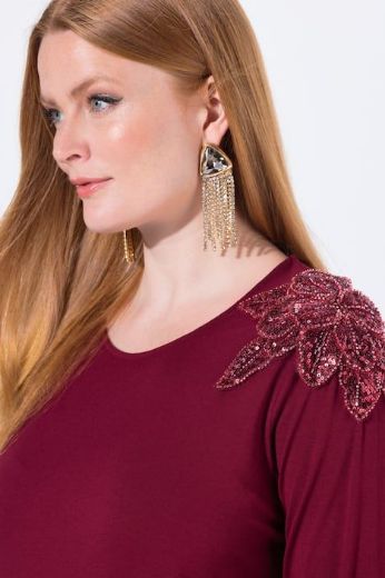 Moda za polnejše Majica 3/4 rukava s ukrasnim detaljima A kroja plus velikost, xxl, Ulla Popken in Johann Popken (JP1880)