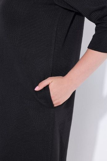 Moda za polnejše Haljina 3/4 rukava V ovratnika plus velikost, xxl, Ulla Popken in Johann Popken (JP1880)