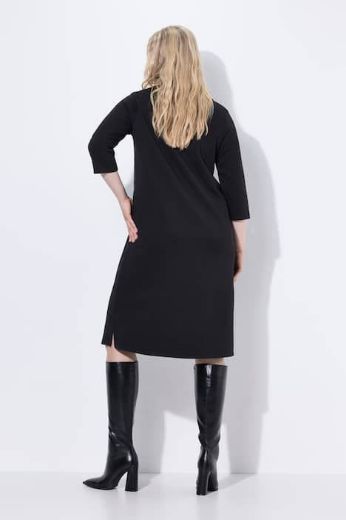 Moda za polnejše Haljina 3/4 rukava V ovratnika plus velikost, xxl, Ulla Popken in Johann Popken (JP1880)