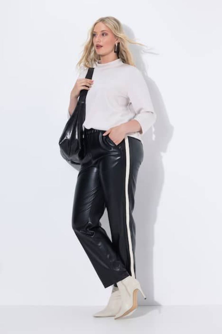 Moda za polnejše Hlače imitacija kože elastičnog struka plus velikost, xxl, Ulla Popken in Johann Popken (JP1880)