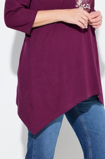 Moda za polnejše Haljina maxi 3/4 rukava plus velikost, xxl, Ulla Popken in Johann Popken (JP1880)