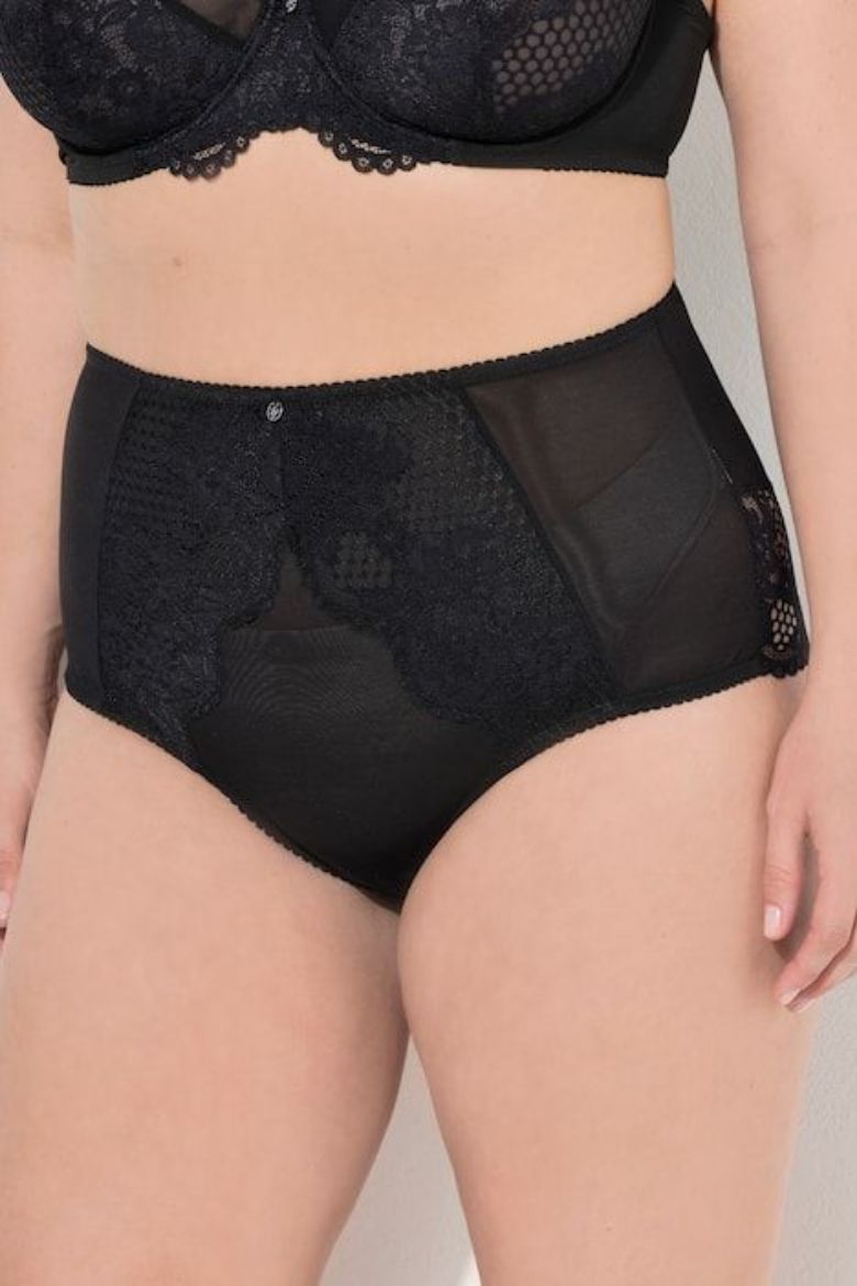 Moda za polnejše Gaćice maxi s dodatkom ukrasne čipke plus velikost, xxl, Ulla Popken in Johann Popken (JP1880)