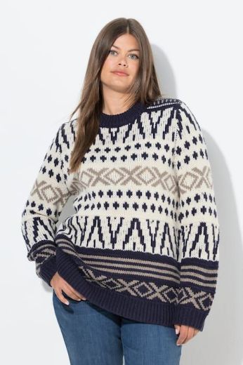 Moda za polnejše Pulover plus velikost, xxl, Ulla Popken in Johann Popken (JP1880)