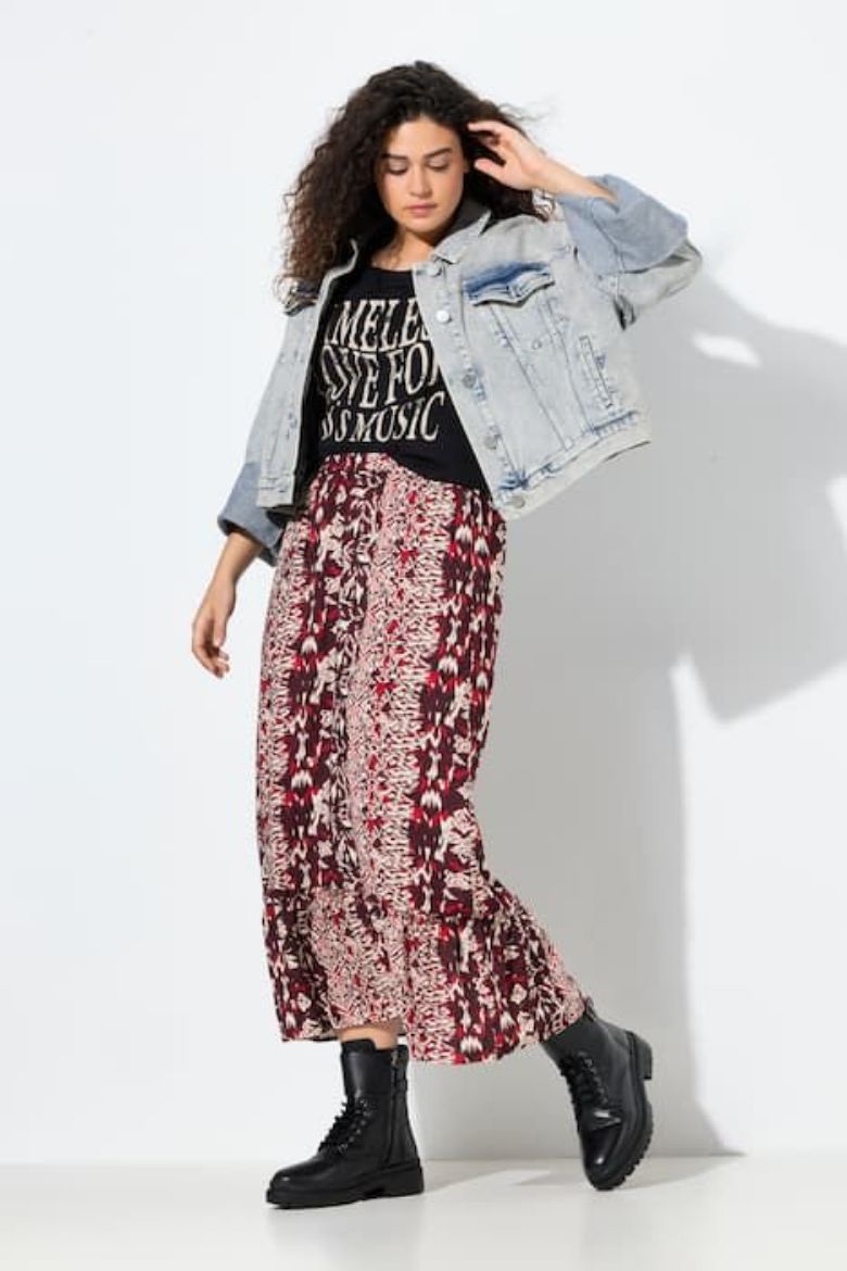 Moda za polnejše Suknja maxi A kroja plus velikost, xxl, Ulla Popken in Johann Popken (JP1880)