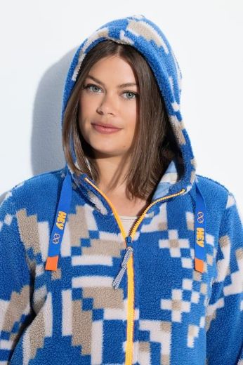 Moda za polnejše Majica dugih rukava s patentnim zatvaračem i kapuljačom plus velikost, xxl, Ulla Popken in Johann Popken (JP1880)