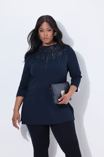 Moda za polnejše Majica povišenog ovratnika s ukrasnim dodacima plus velikost, xxl, Ulla Popken in Johann Popken (JP1880)