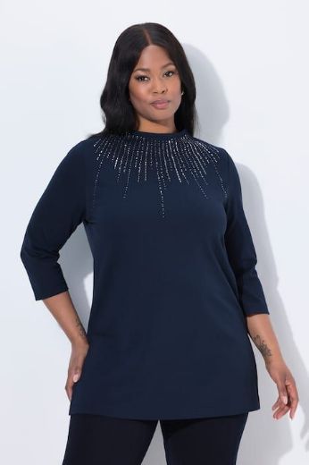 Moda za polnejše Majica povišenog ovratnika s ukrasnim dodacima plus velikost, xxl, Ulla Popken in Johann Popken (JP1880)