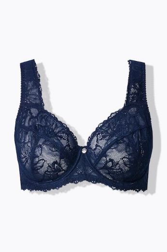 Moda za polnejše Grudnjak čipkani širih naramenica plus velikost, xxl, Ulla Popken in Johann Popken (JP1880)