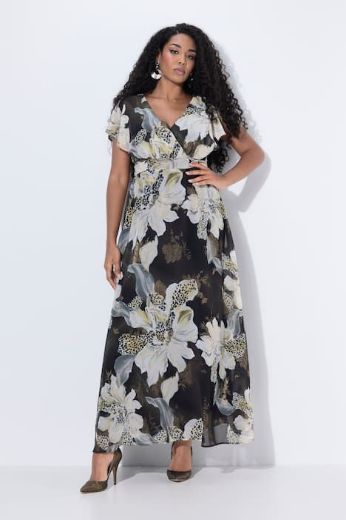 Moda za polnejše Haljina maxi V ovratnika plus velikost, xxl, Ulla Popken in Johann Popken (JP1880)