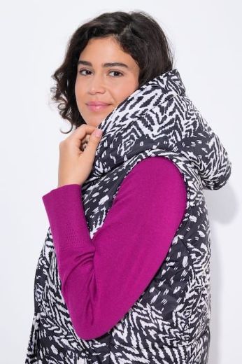 Moda za polnejše Prsluk prošiveni dužeg kroja s kapuljačom plus velikost, xxl, Ulla Popken in Johann Popken (JP1880)