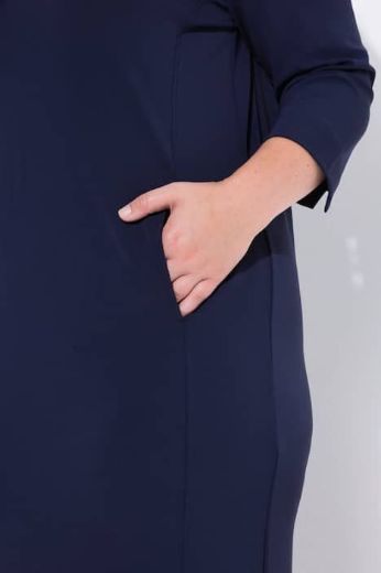 Moda za polnejše Haljina midi 3/4 rukava plus velikost, xxl, Ulla Popken in Johann Popken (JP1880)