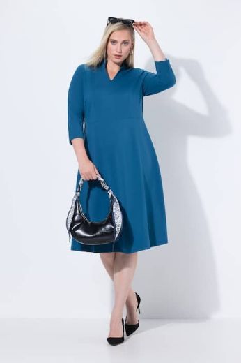 Moda za polnejše Haljina A kroja s 3/4 rukavima plus velikost, xxl, Ulla Popken in Johann Popken (JP1880)