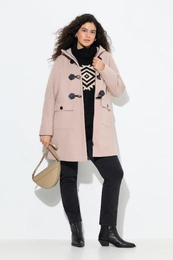 Moda za polnejše Kaput s ukrasnim kopčanjem plus velikost, xxl, Ulla Popken in Johann Popken (JP1880)